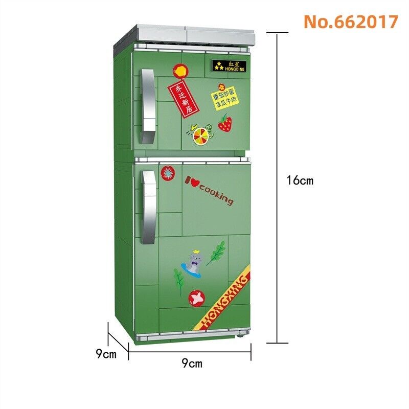ZHEGAO 662017 Back To The 1990s Refrigerator 2 - MOULD KING