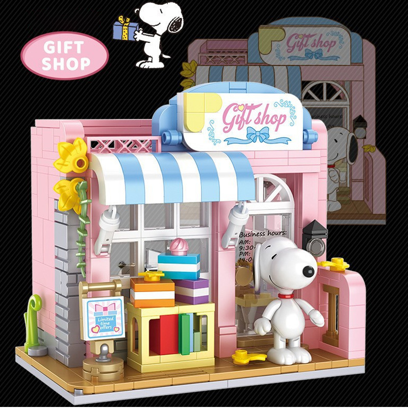 CACO S015 Peanuts Snoopy Gift Shop 1 - MOULD KING