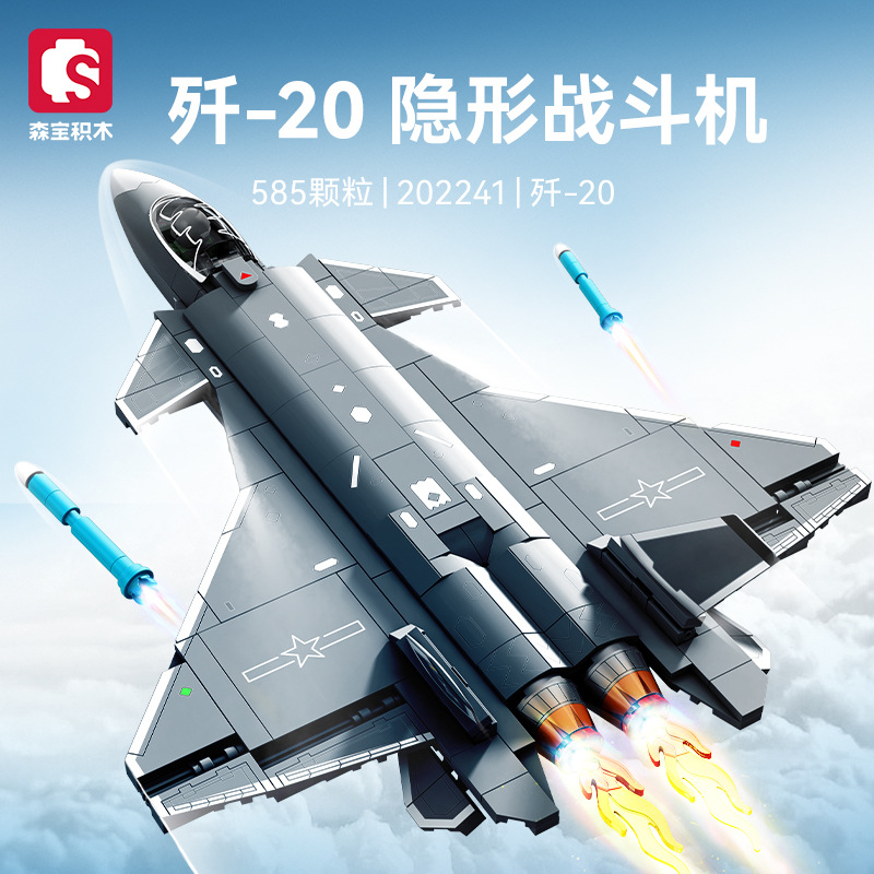 SEMBO 202241 J 20 Stealth Fighter 1 - MOULD KING